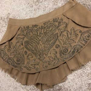 FREE PEOPLE beaded skort SIZE MEDIUM